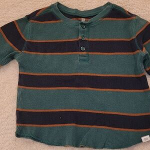 Baby Gap Carhartt style thermal waffle knit Henley 5t